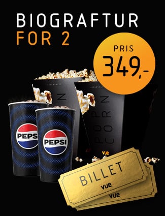Biograftur for 2 - Pris 349 kr.