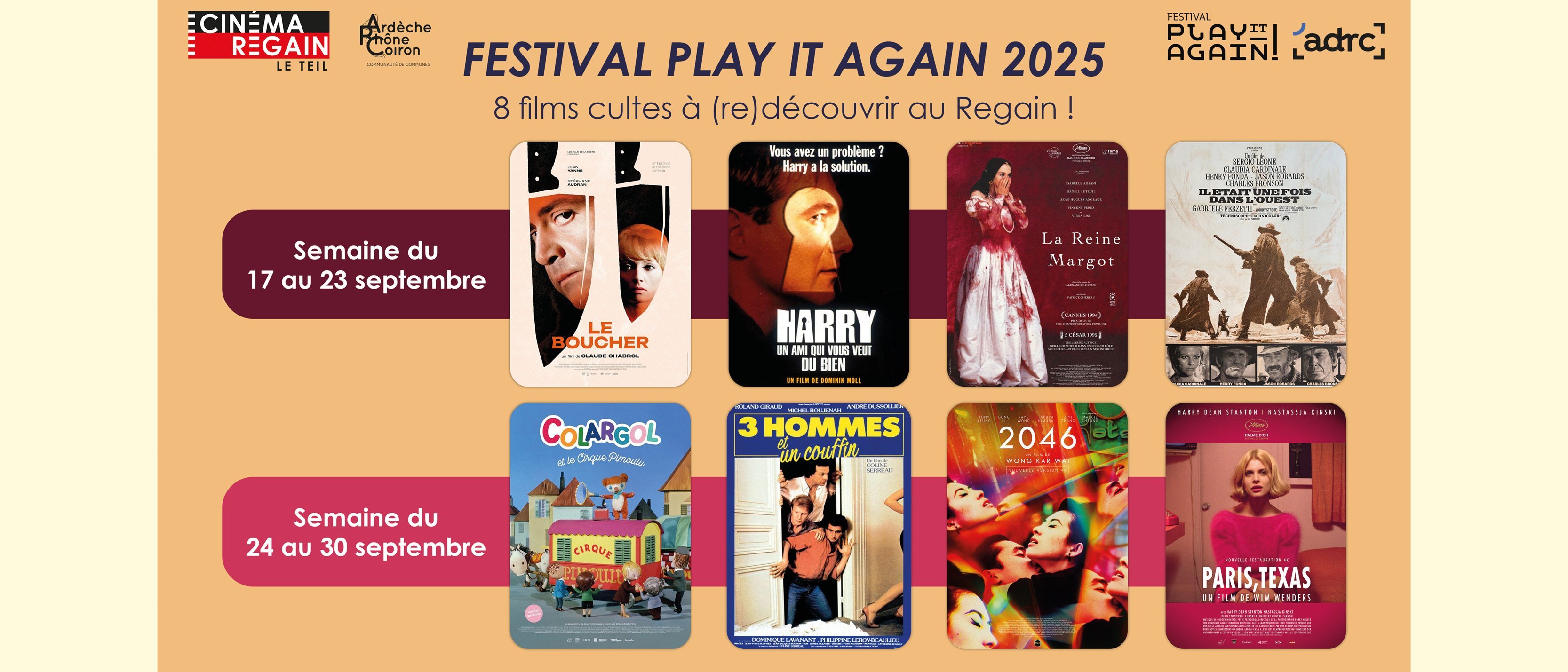 Ciné-culte - Festival Play it Again 2025