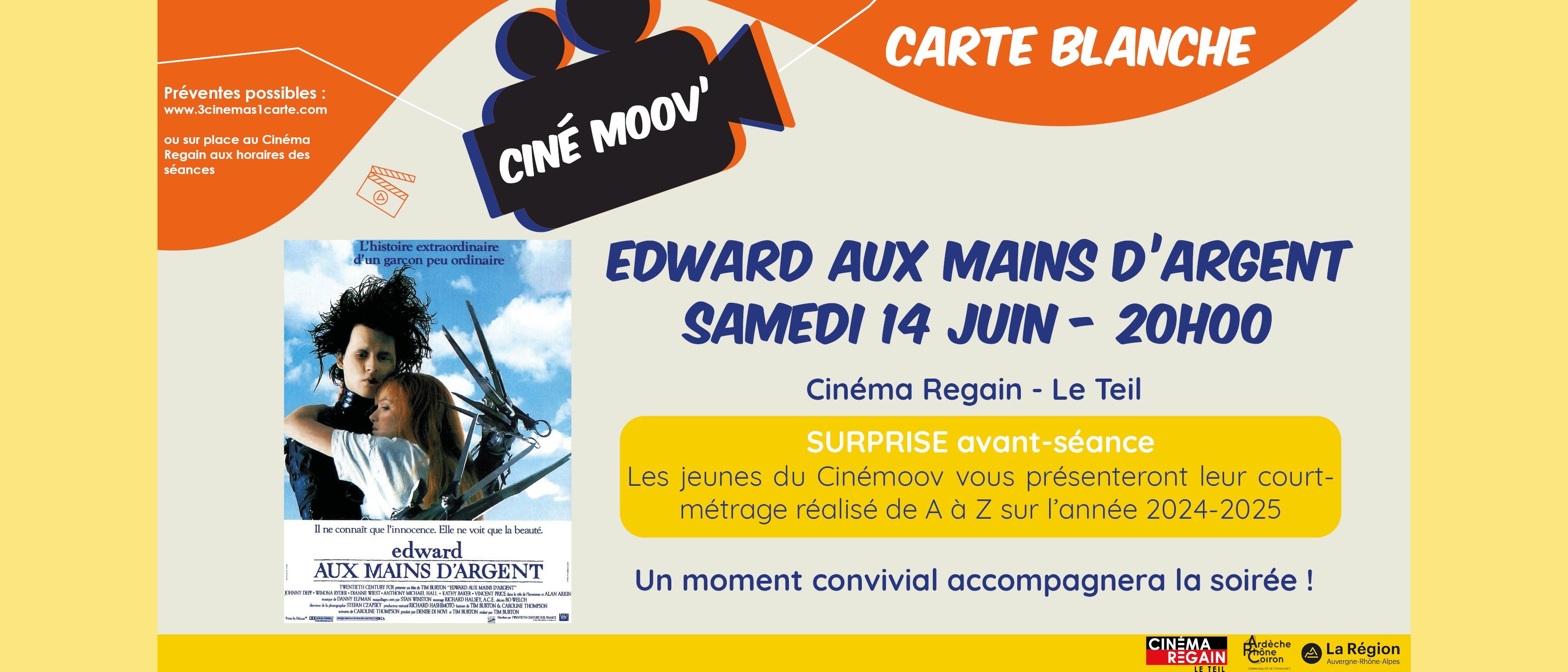 Carte blanche CINEMOOV / Edward aux mains d'argent