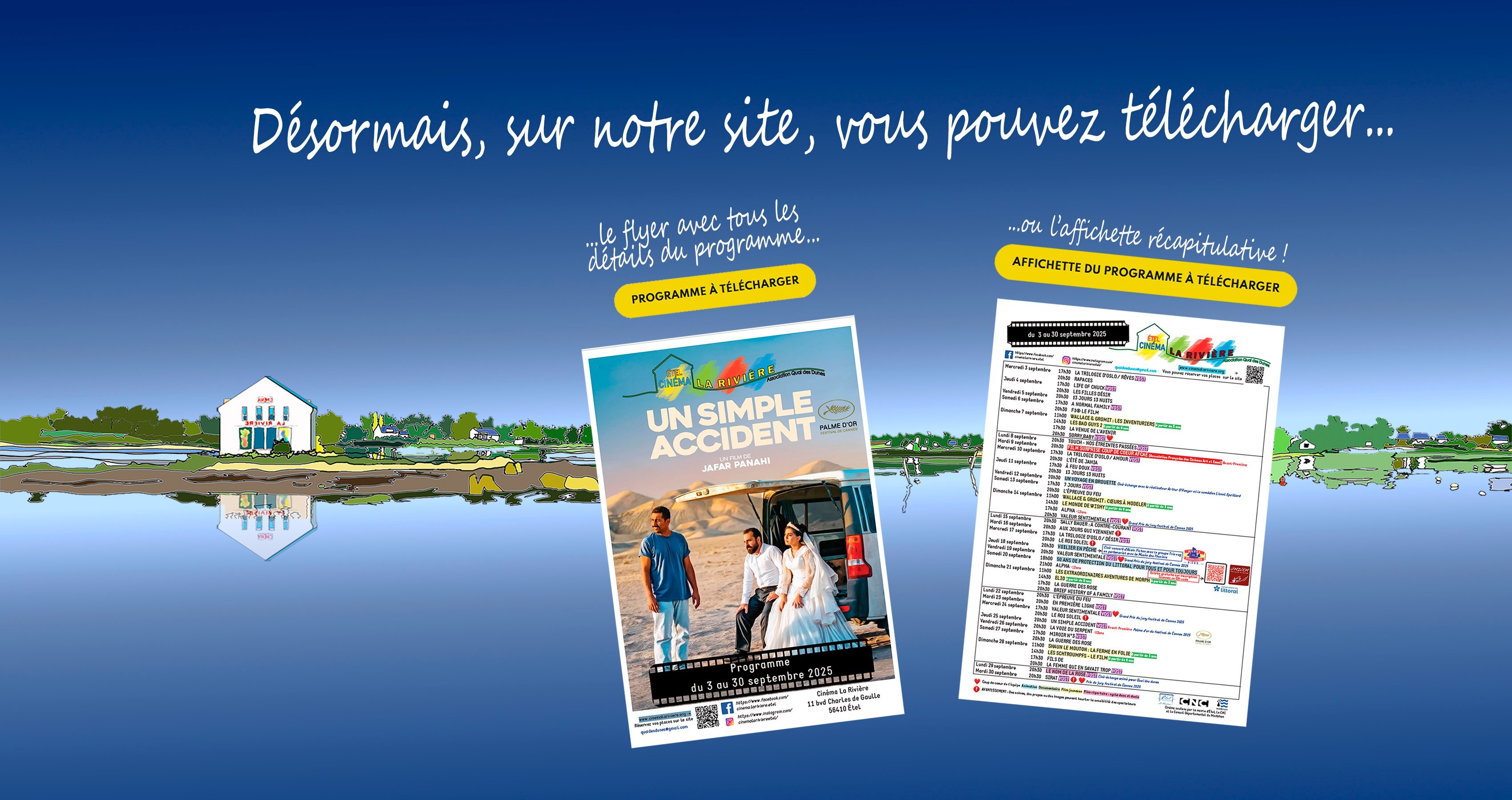 Nouveauté sur le site : le progamme en téléchargement