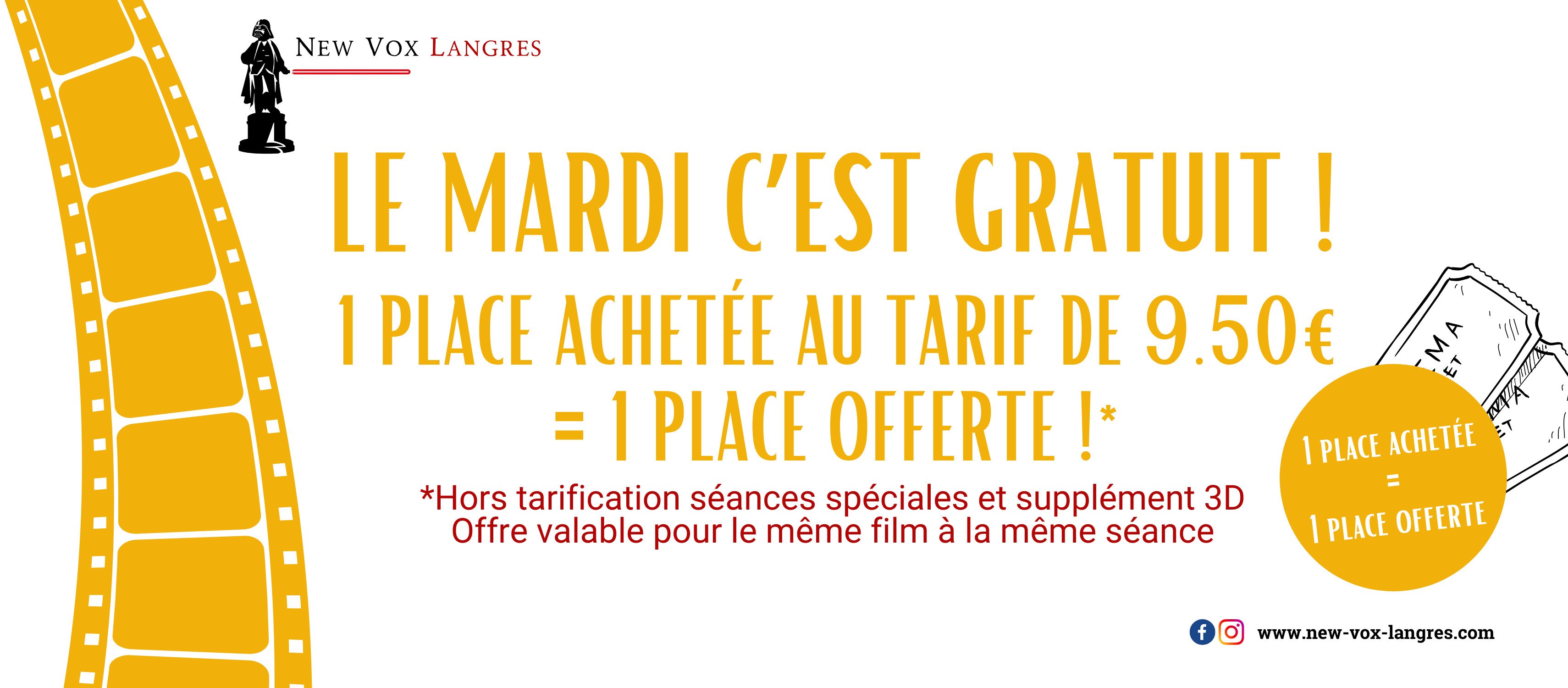 Le mardi c'est gratuit!