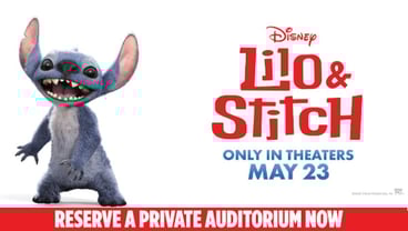 Lilo & Stitch reserve a private auditorium at Showcase Cinemas