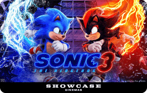 Sonic 3 Showcase Cinemas E-gift card