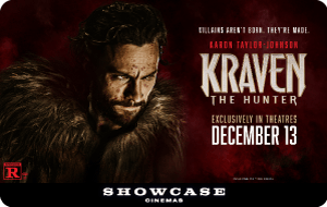 Kraven: The Hunter Showcase Cinemas E-Gift card