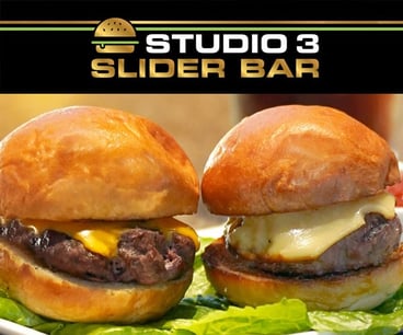 Studio 3 Slider bar image of beef sliders