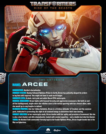 Arcee Character Card