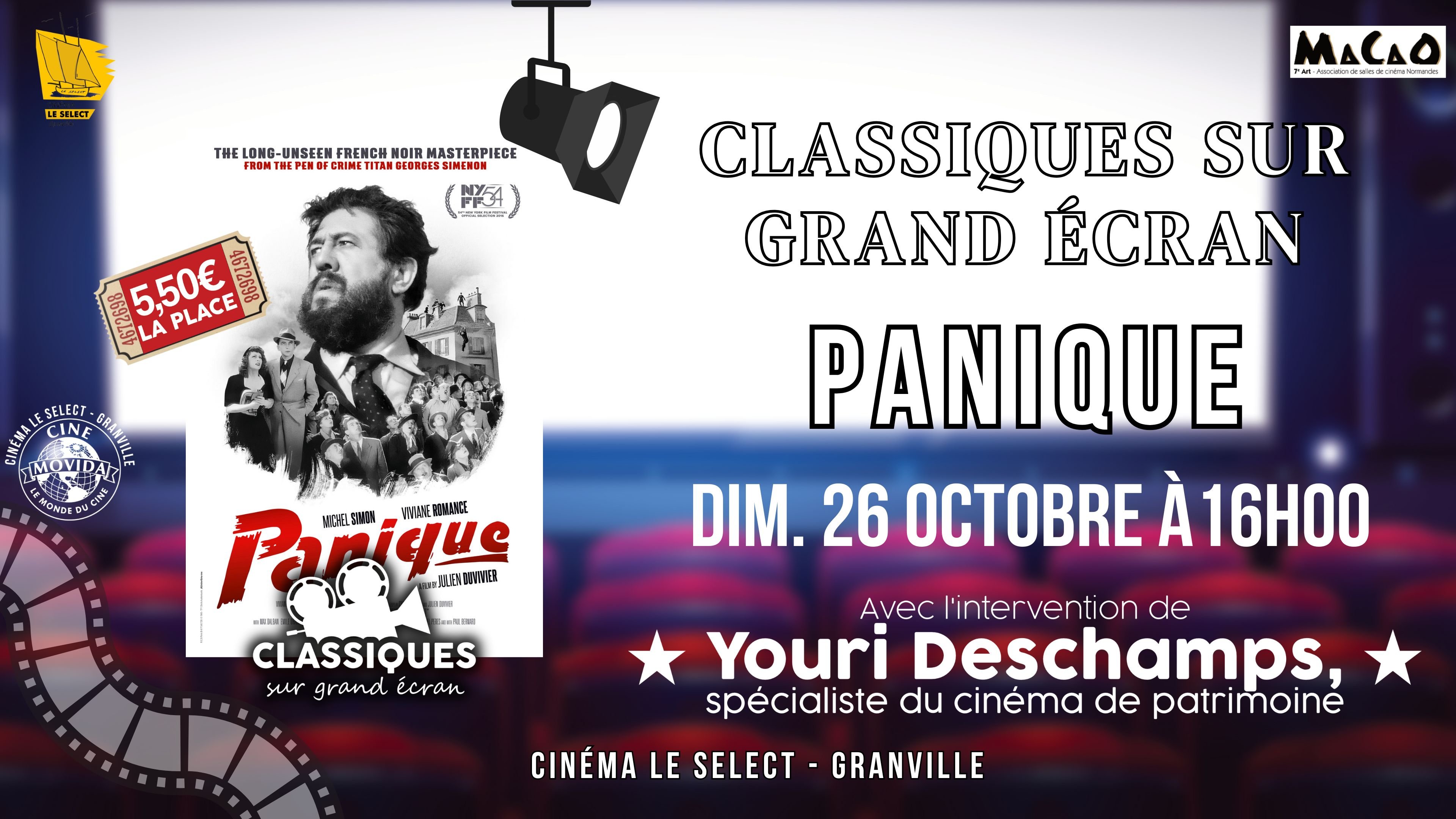 CLASSIQUE SUR GRAND ÉCRAN: PANIQUE