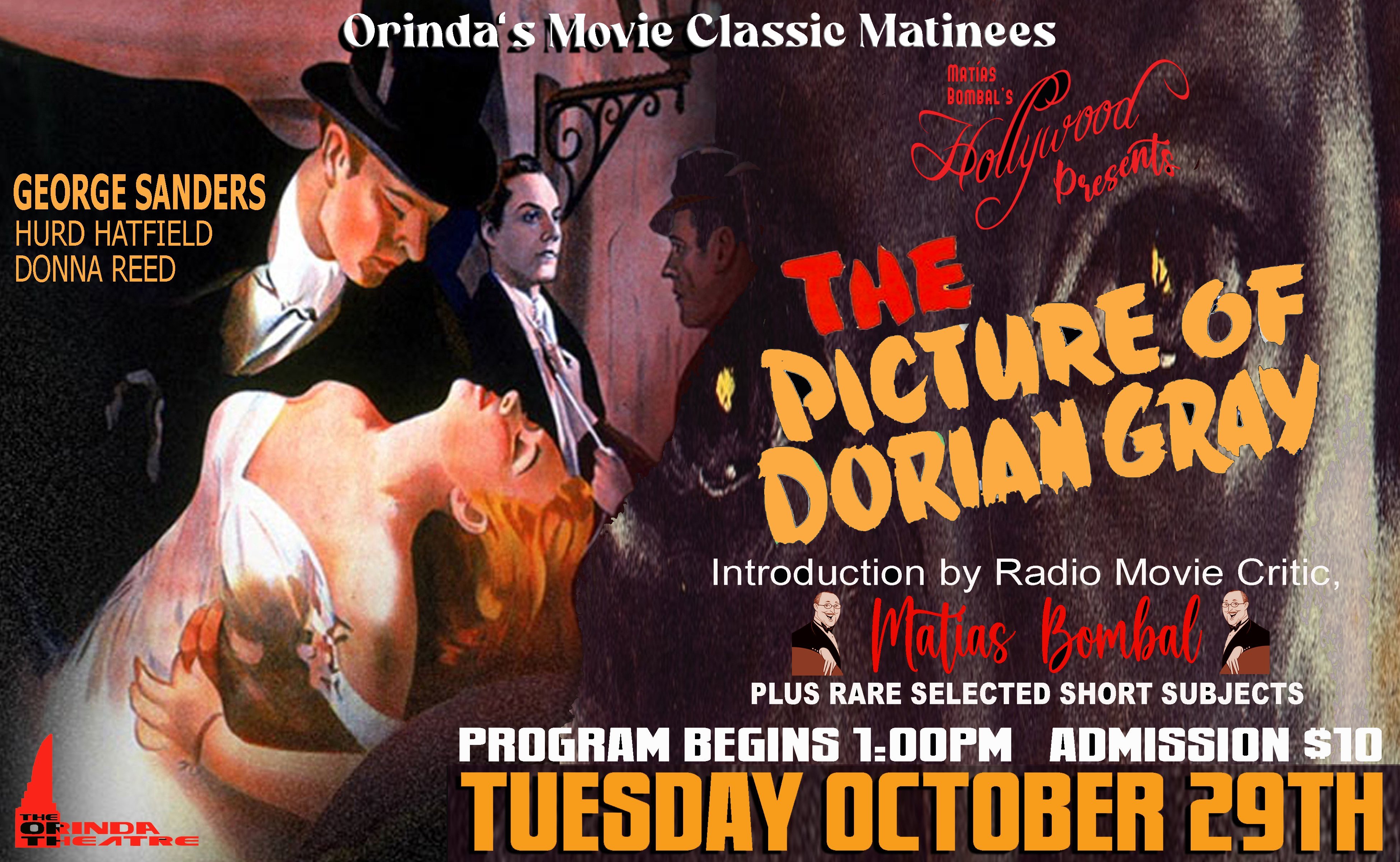 Orinda Theatre's Classic Movie Matinee (last Tuesday of each month)