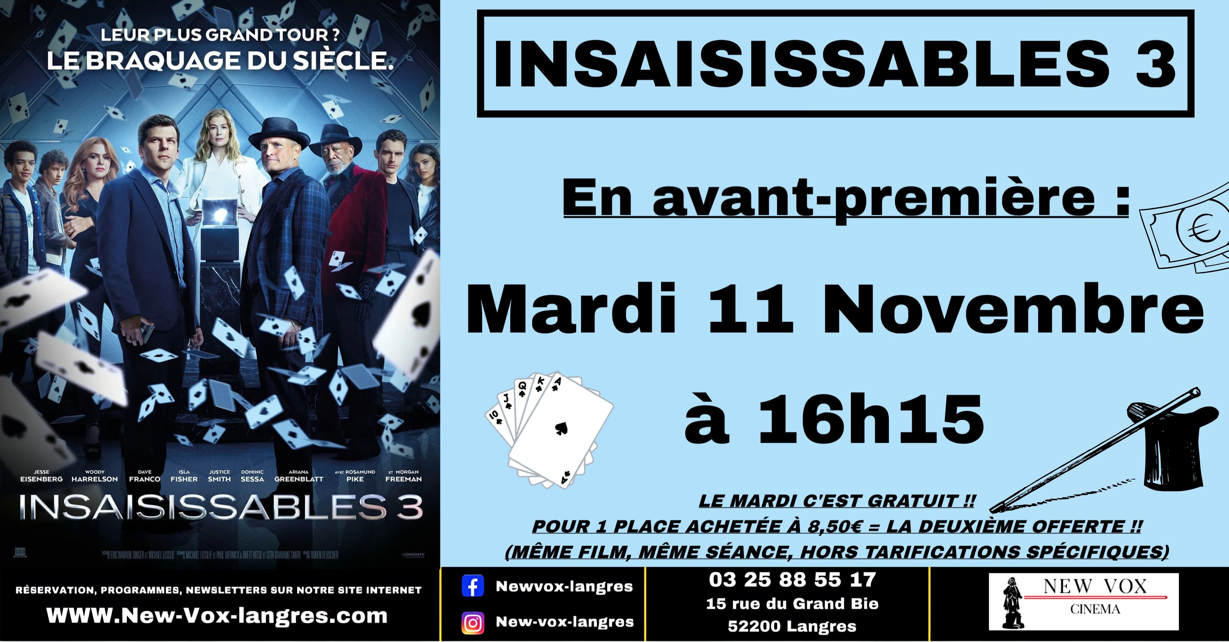Avant-première : 'Insaisissables 3'