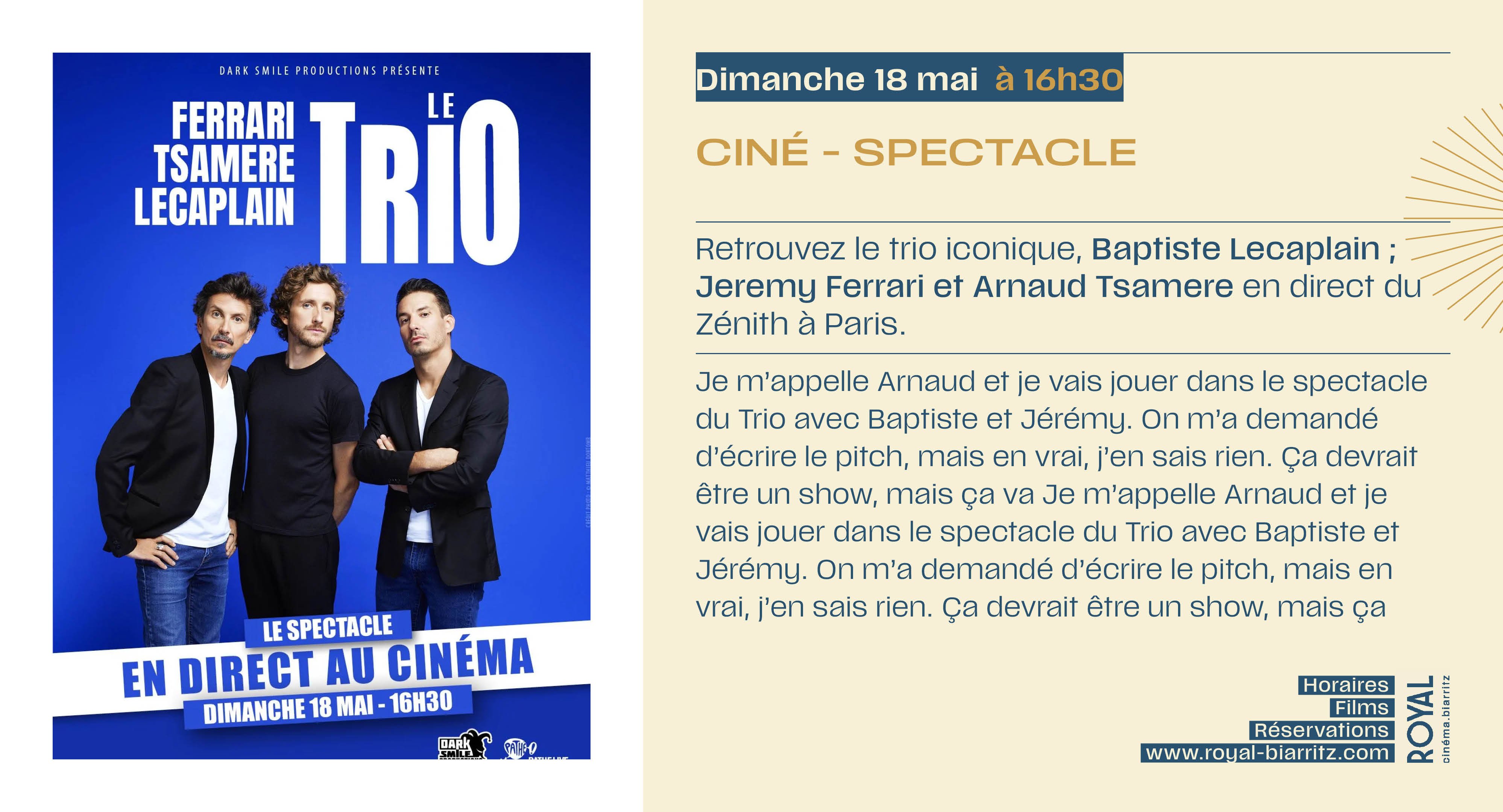 le trio ferrari, tsamère et lecaplain 