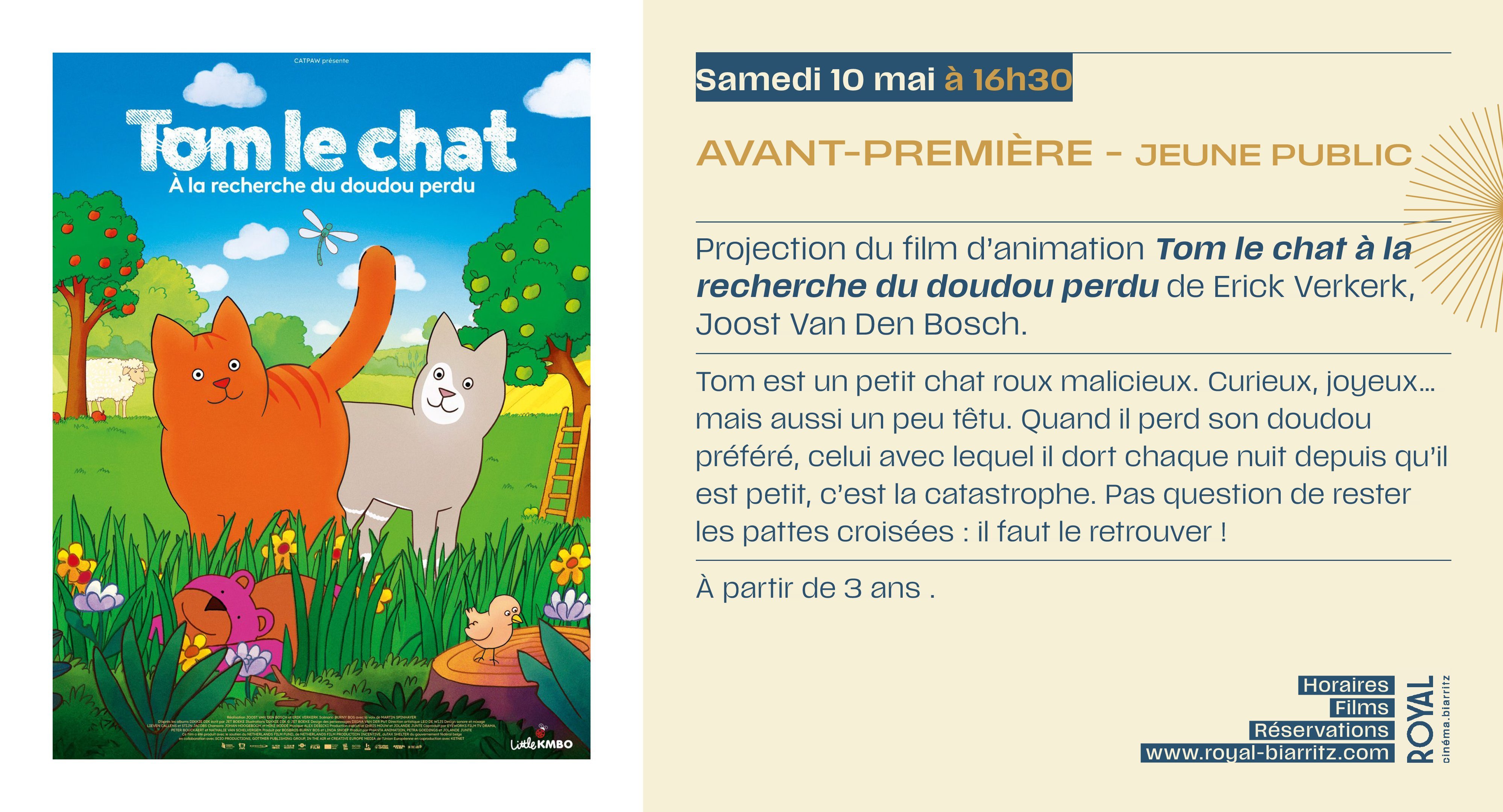 Tom le chat à la recherche du doudou perdu