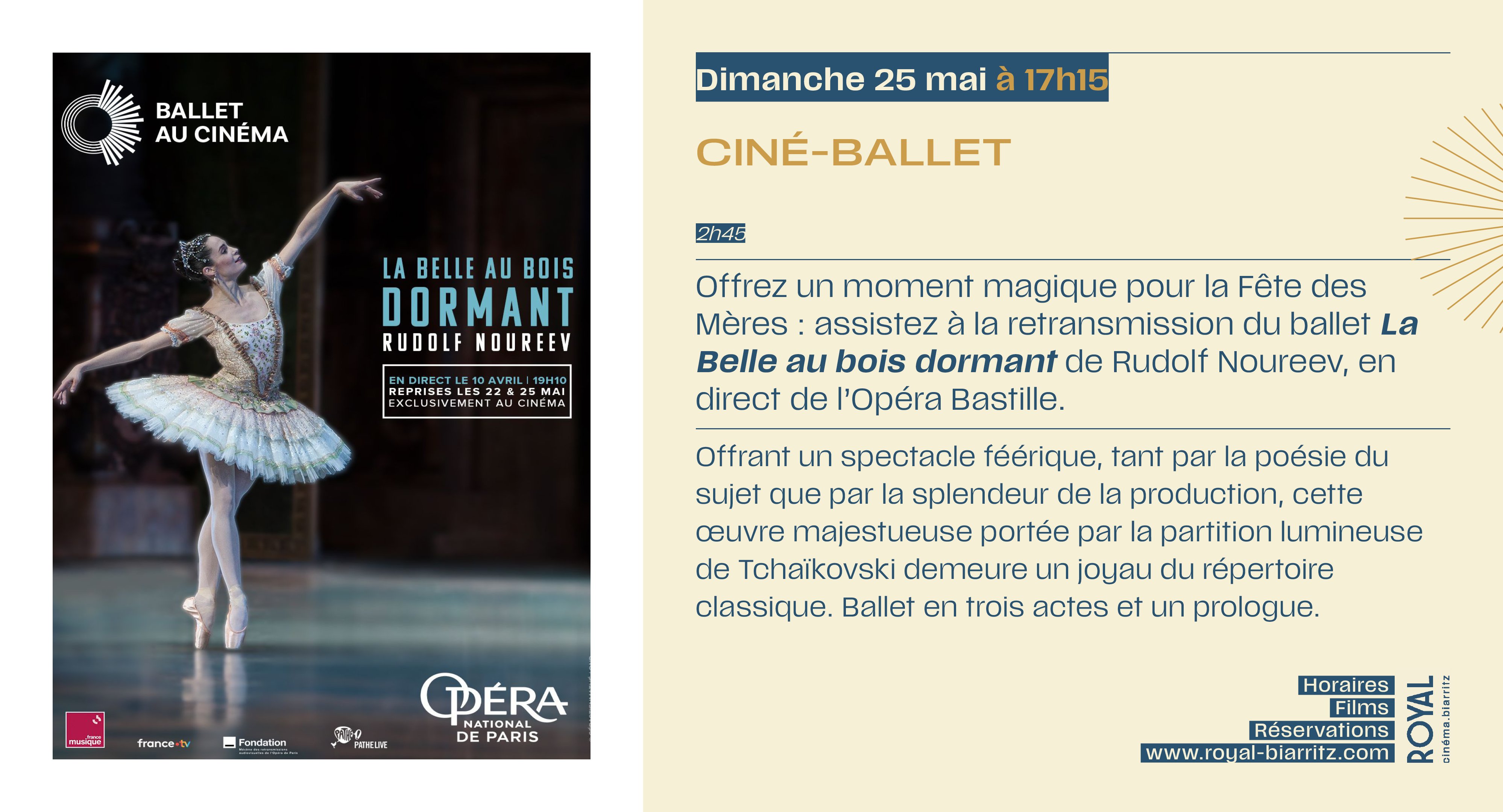 La magie du ballet, le cadeau parfait pour la fête des mères : LA BELLE AU BOIS DORMANT