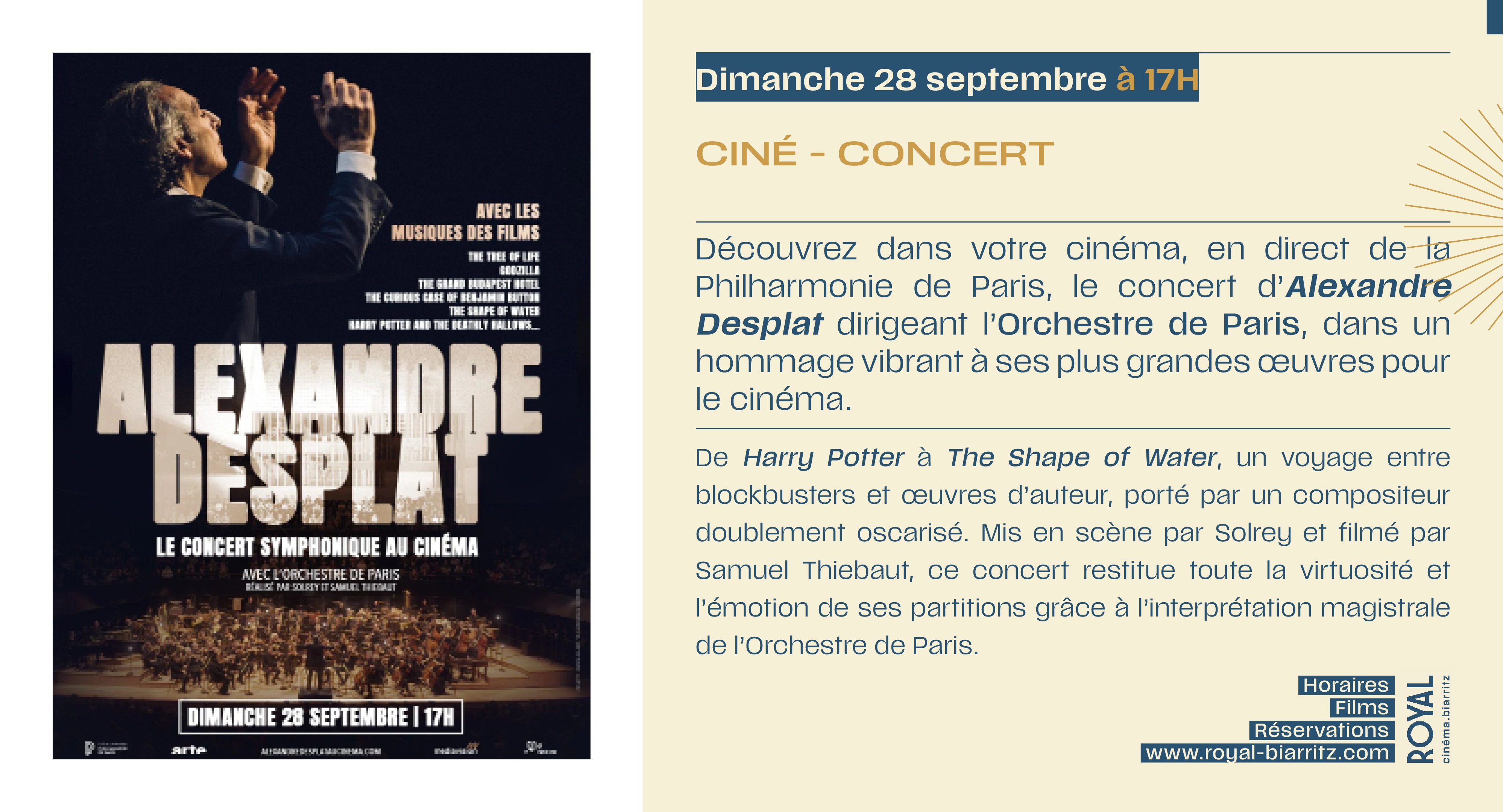 Alexandre Desplat en direct de la Philharmonie de Paris.