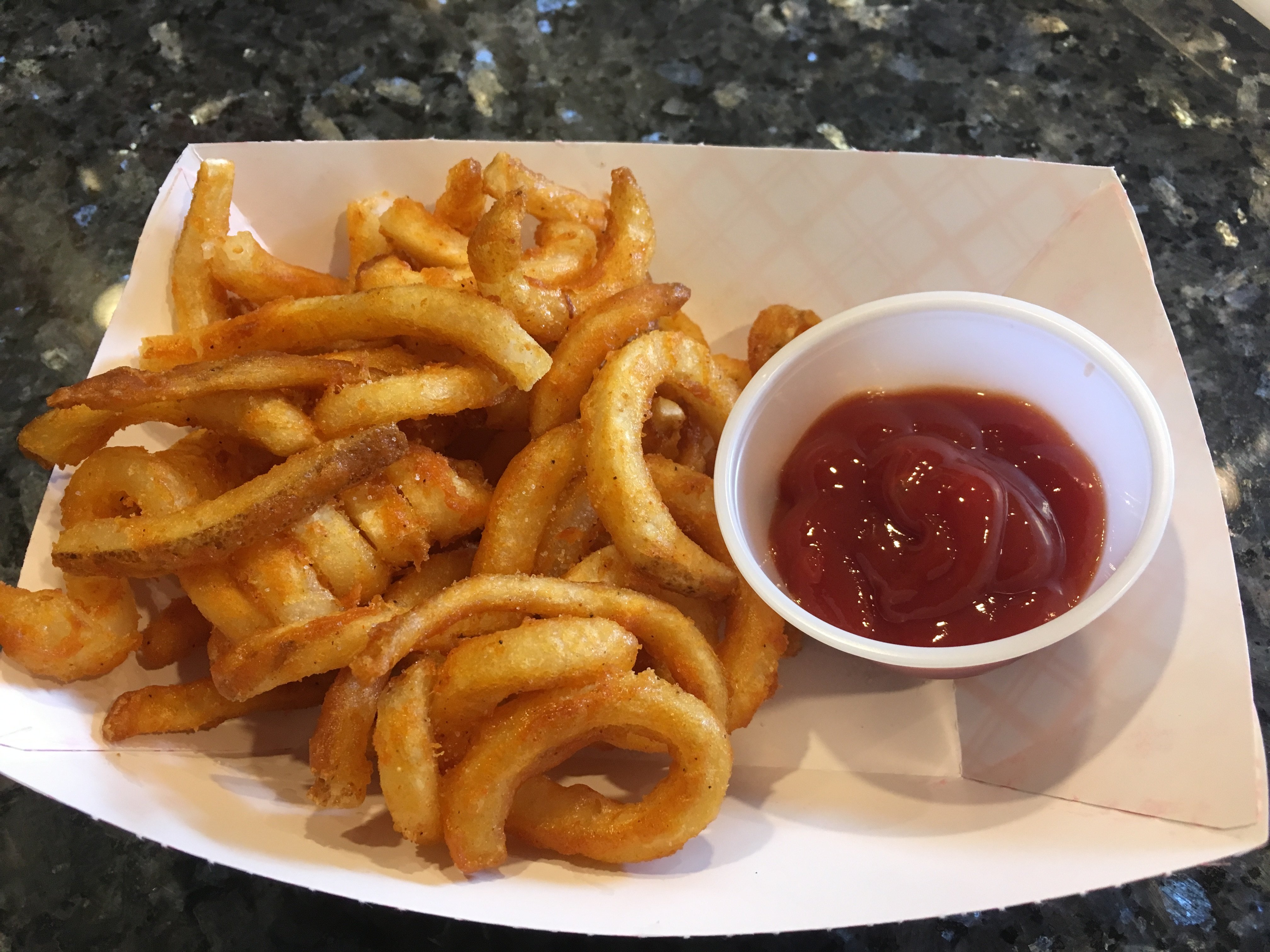 Curly Fries with Ketchup
