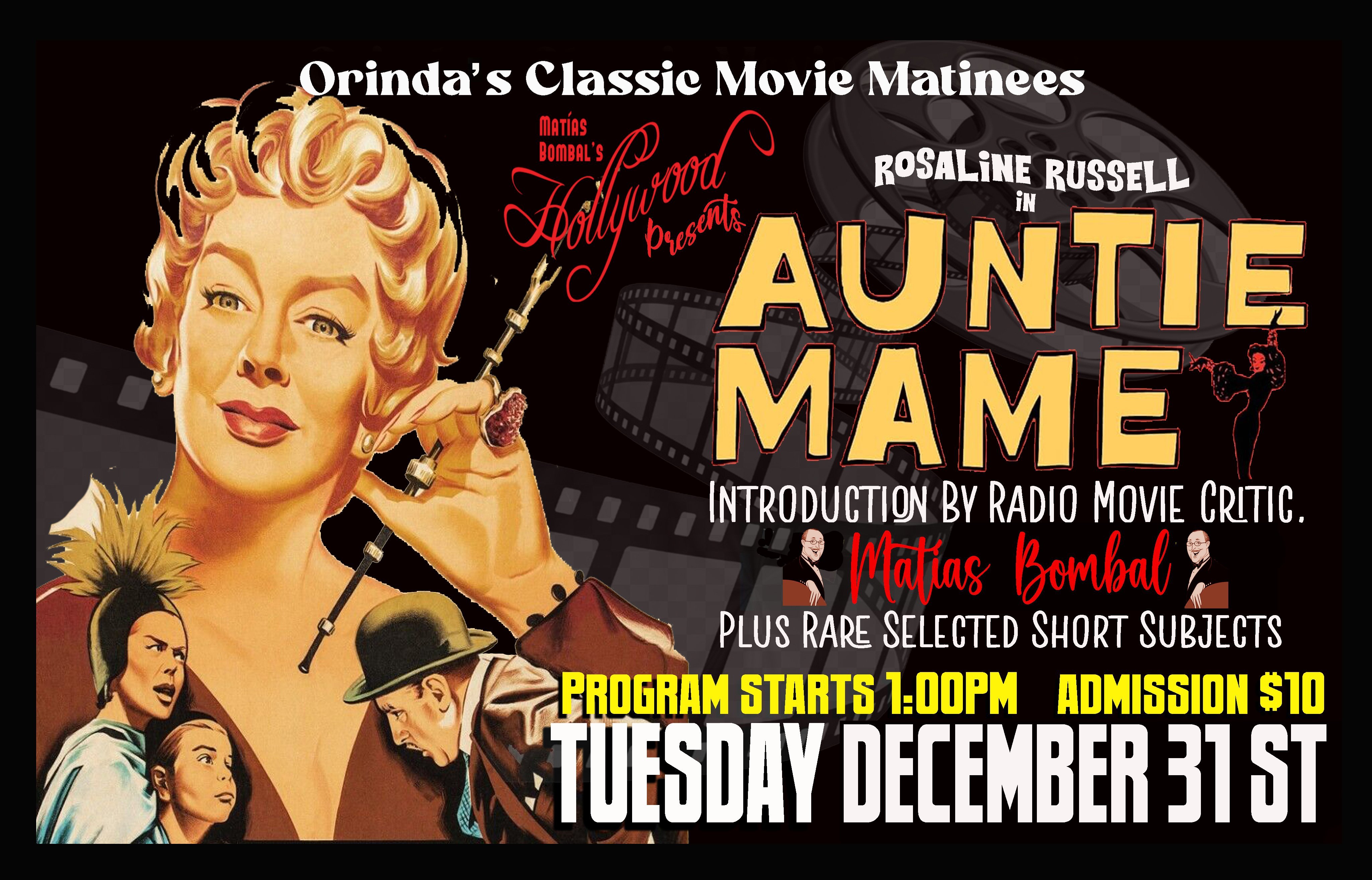 Orinda Theatre's Classic Movie Matinee (last Tuesday of each month)