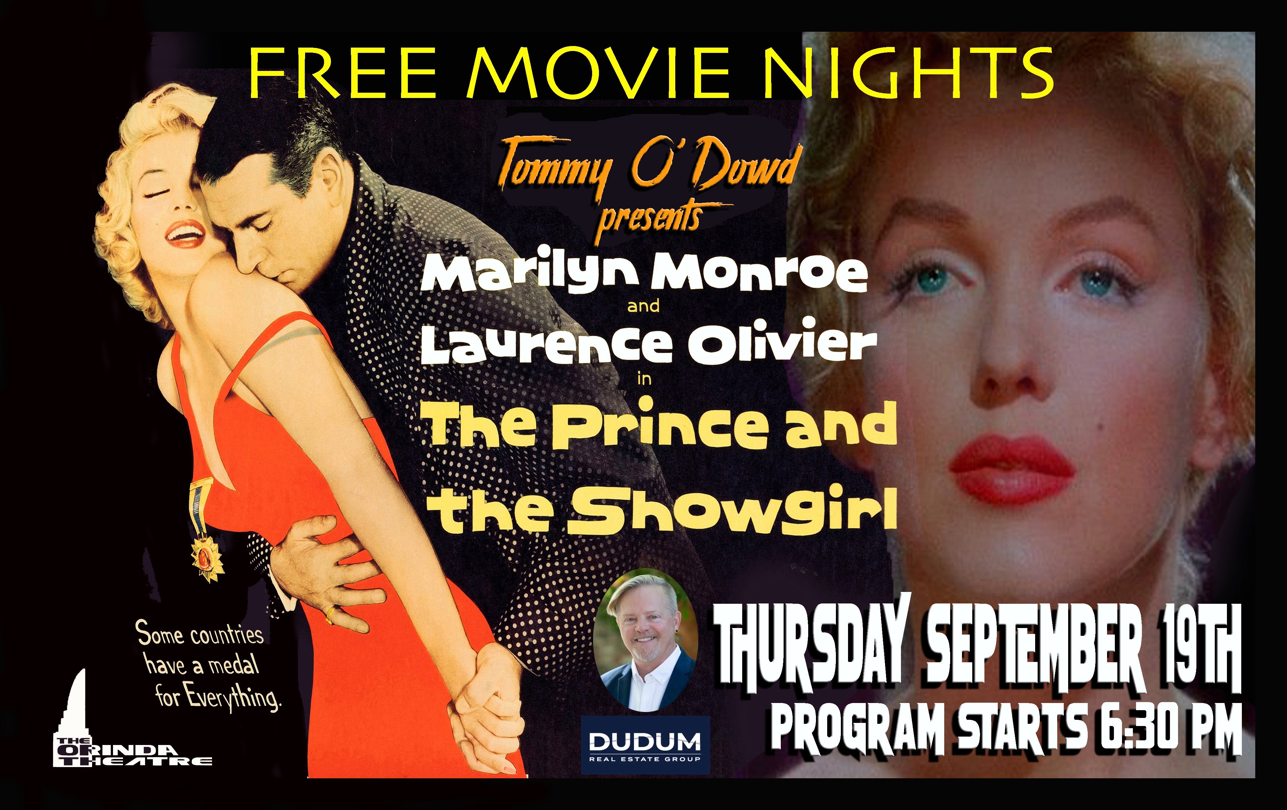 FREE MOVIE NIGHT - The Prince and the Showgirl   