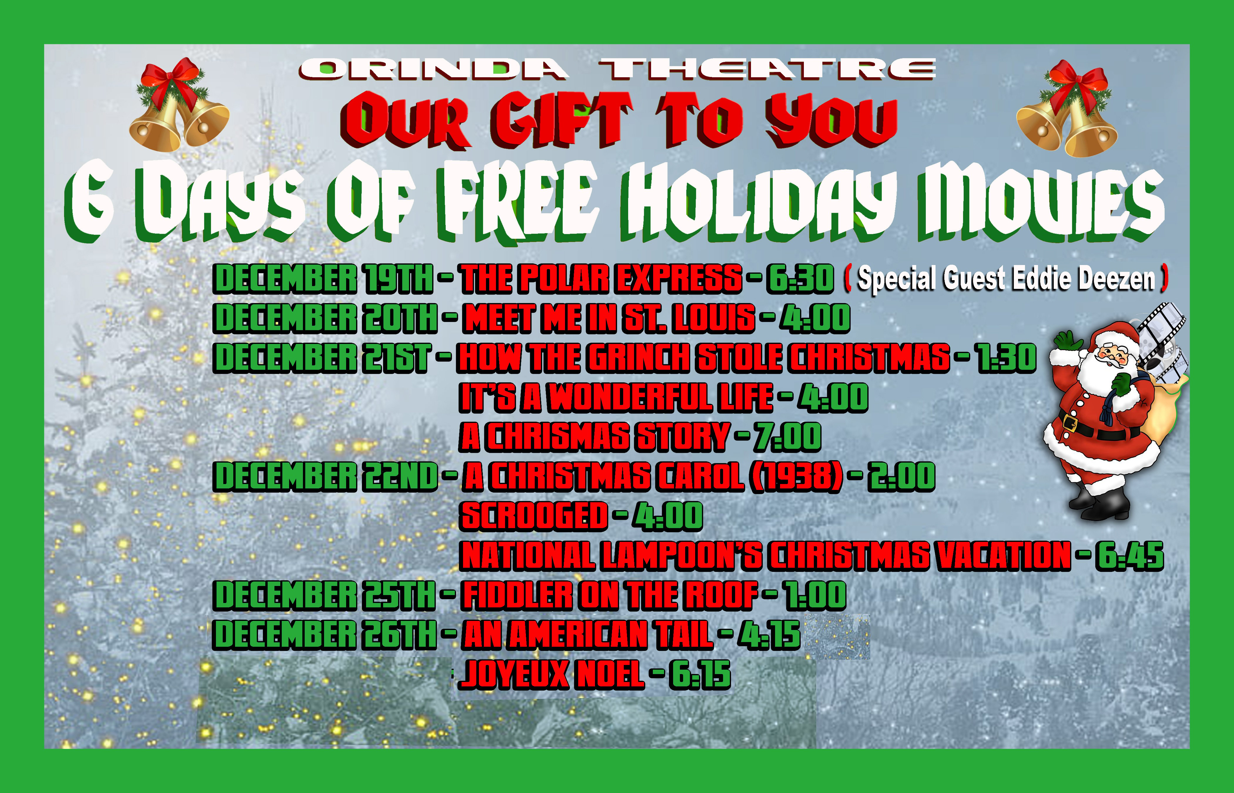 Our GIFT to You - 6 Days of FREE Holiday Movies!