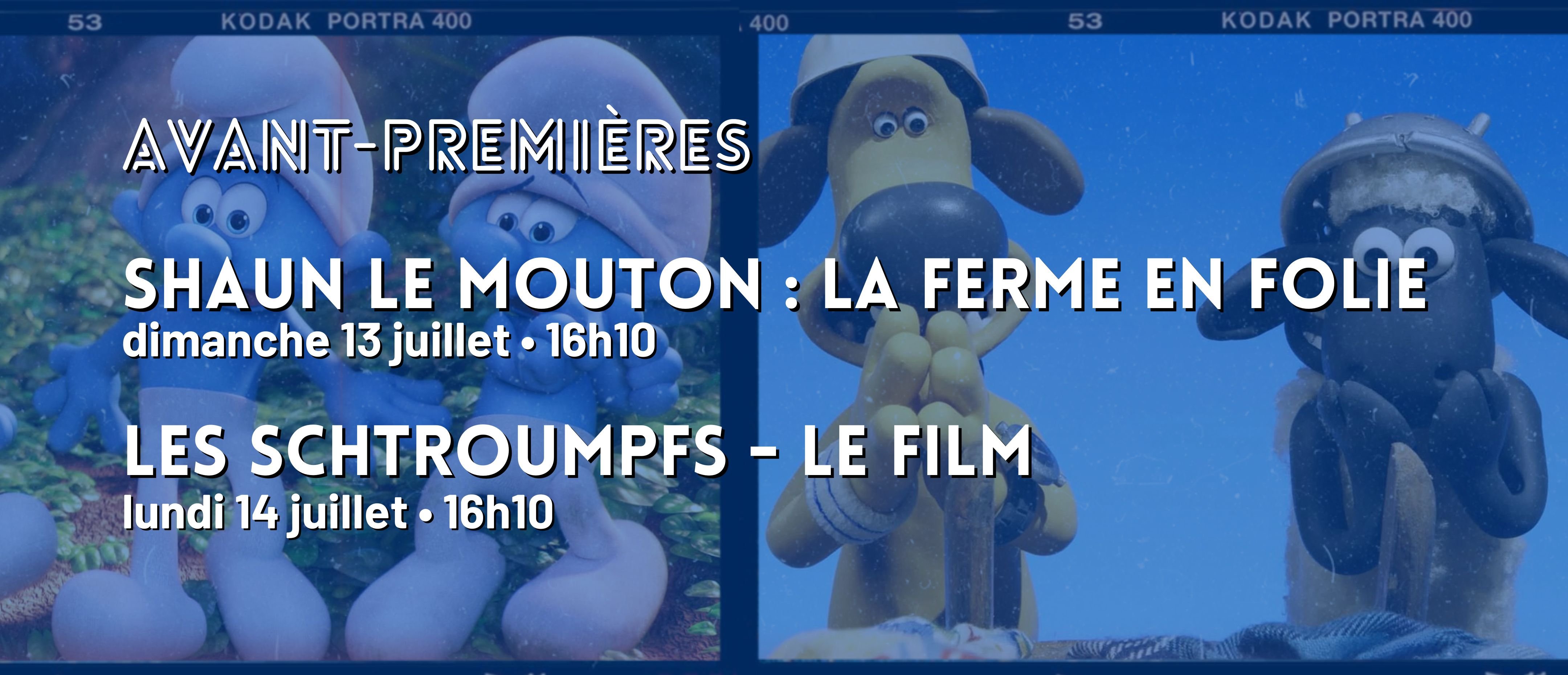 avant-première SHAUN et LES SCHTROUMPFS