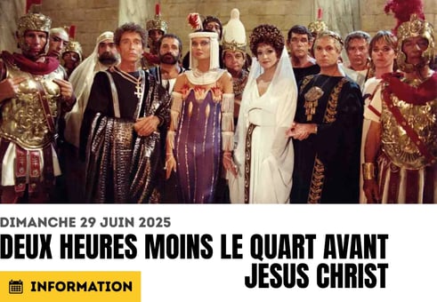 Deux heures moins le quart avant jesus christ