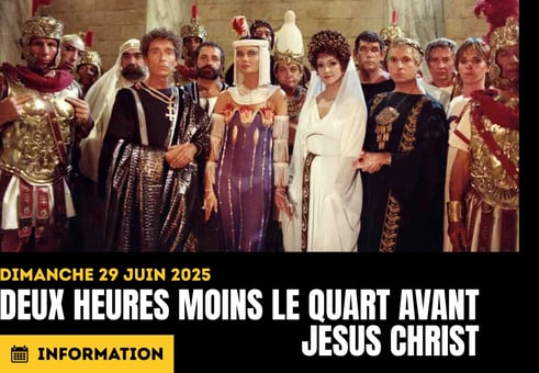 Deux heures moins le quart avant jesus christ