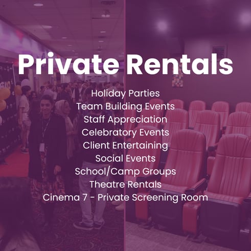 private rentals/event planning