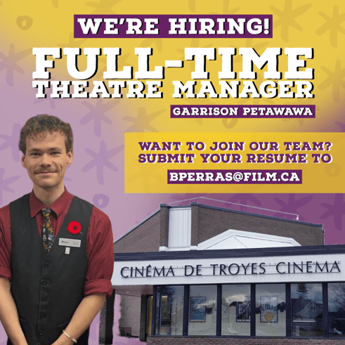 hiring a manager at film.ca troyes cinema