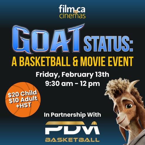 GOAT status basketball and movie event