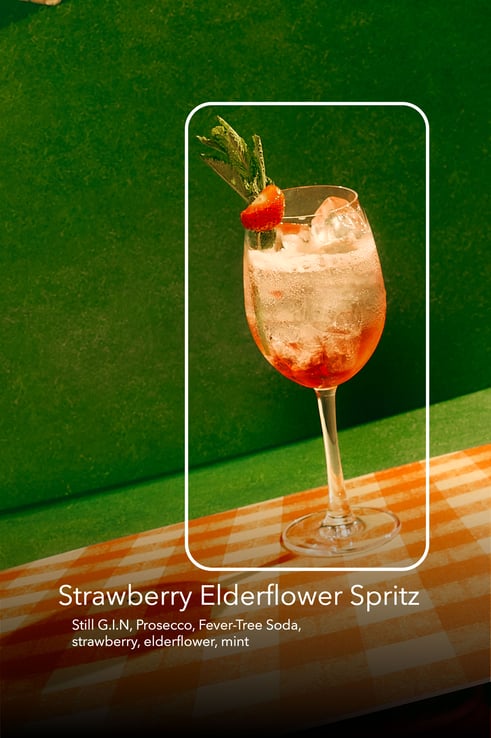 Strawberry Elderflower Spritz