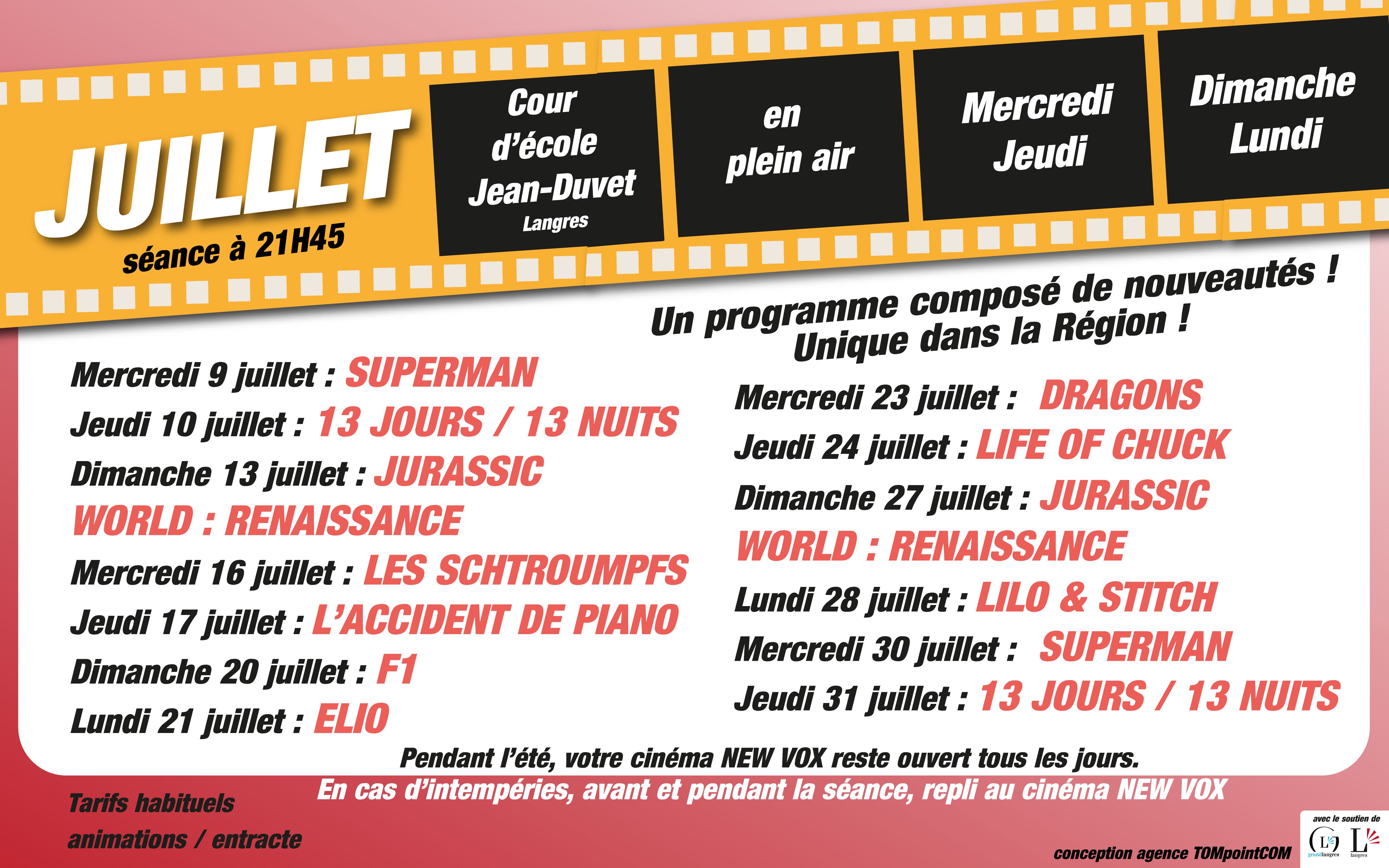 Ciné Plein Air ( Cour école Jean Duvet )