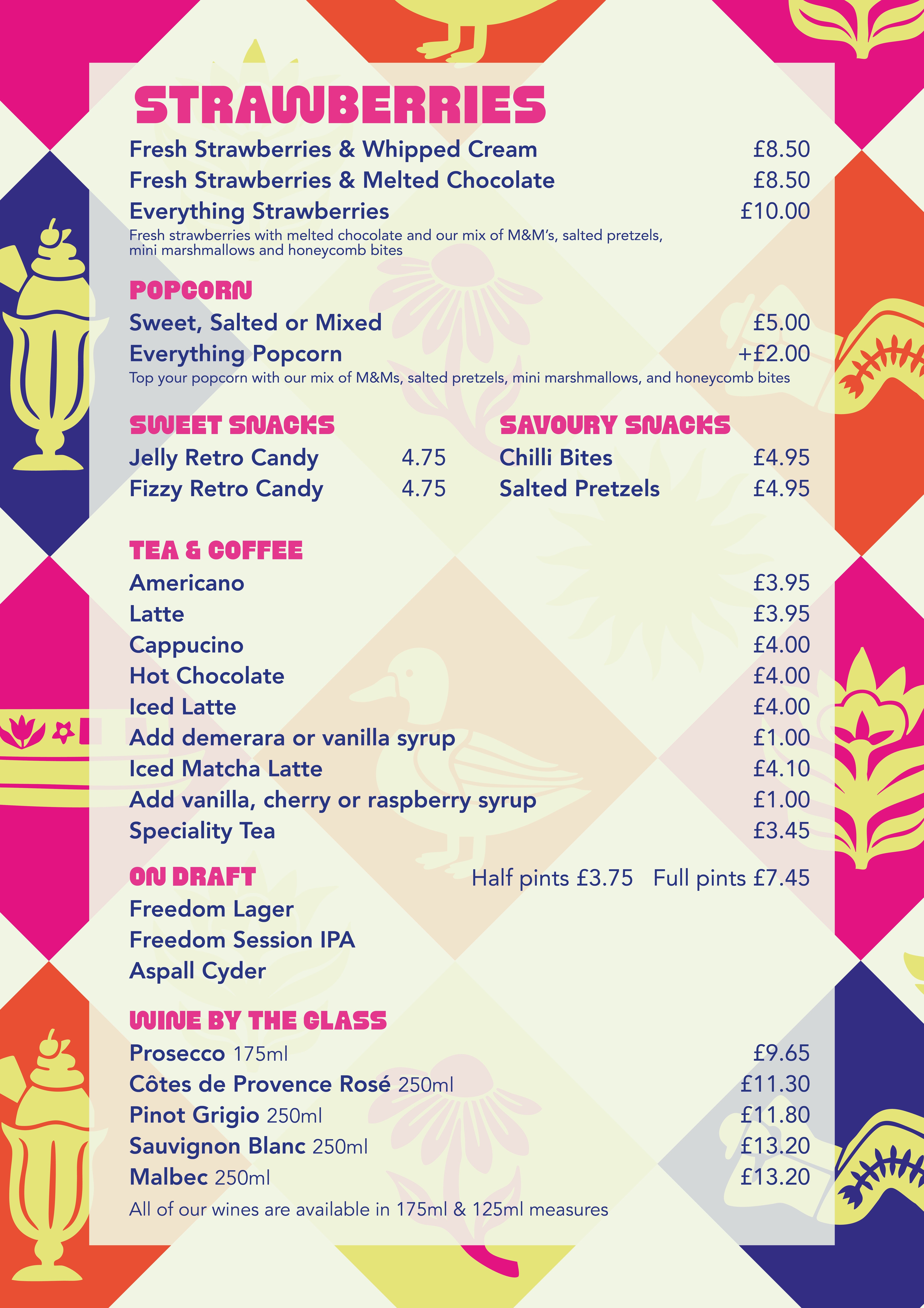 Ice Cream & Drinks Menu - #2