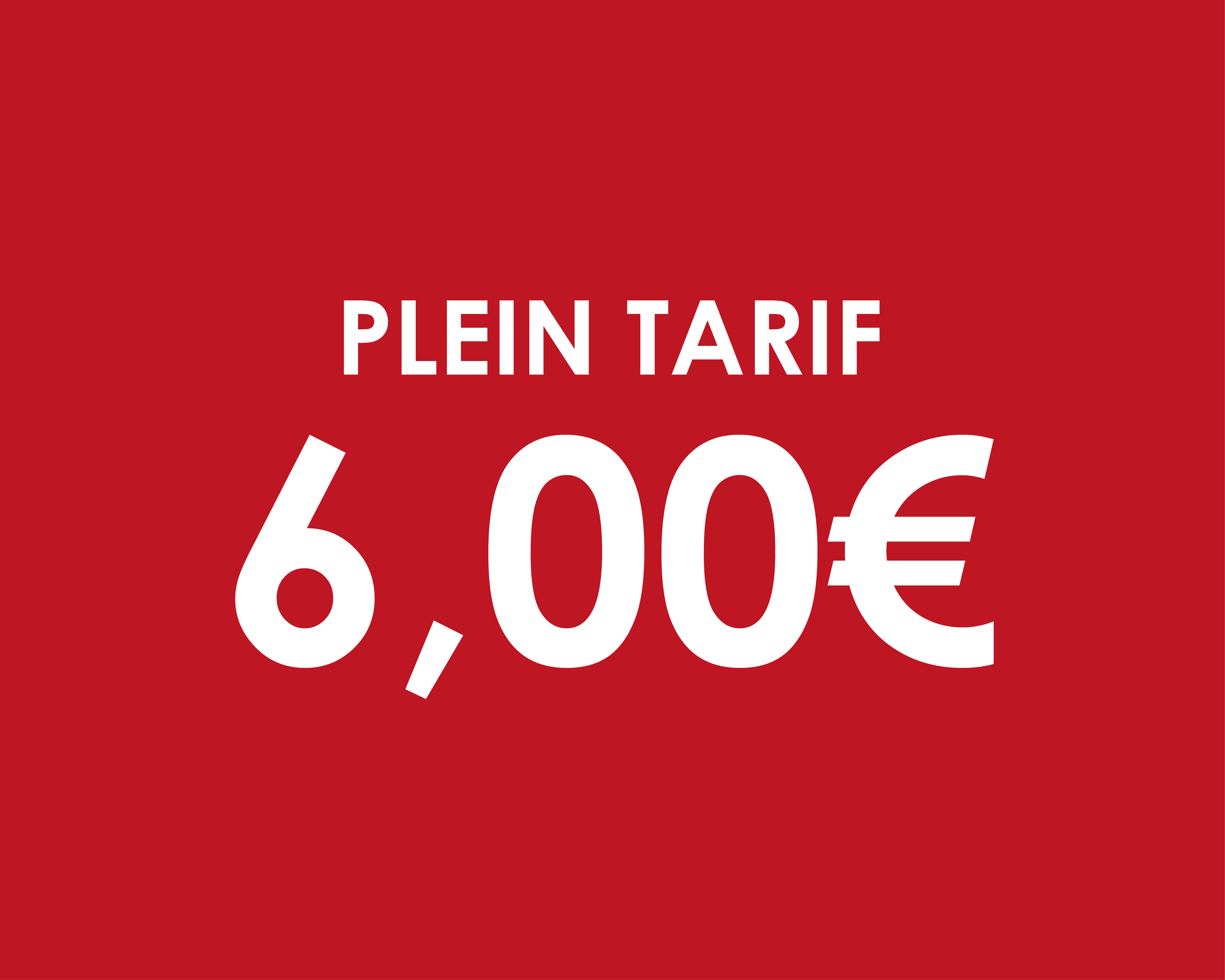 Plein tarif