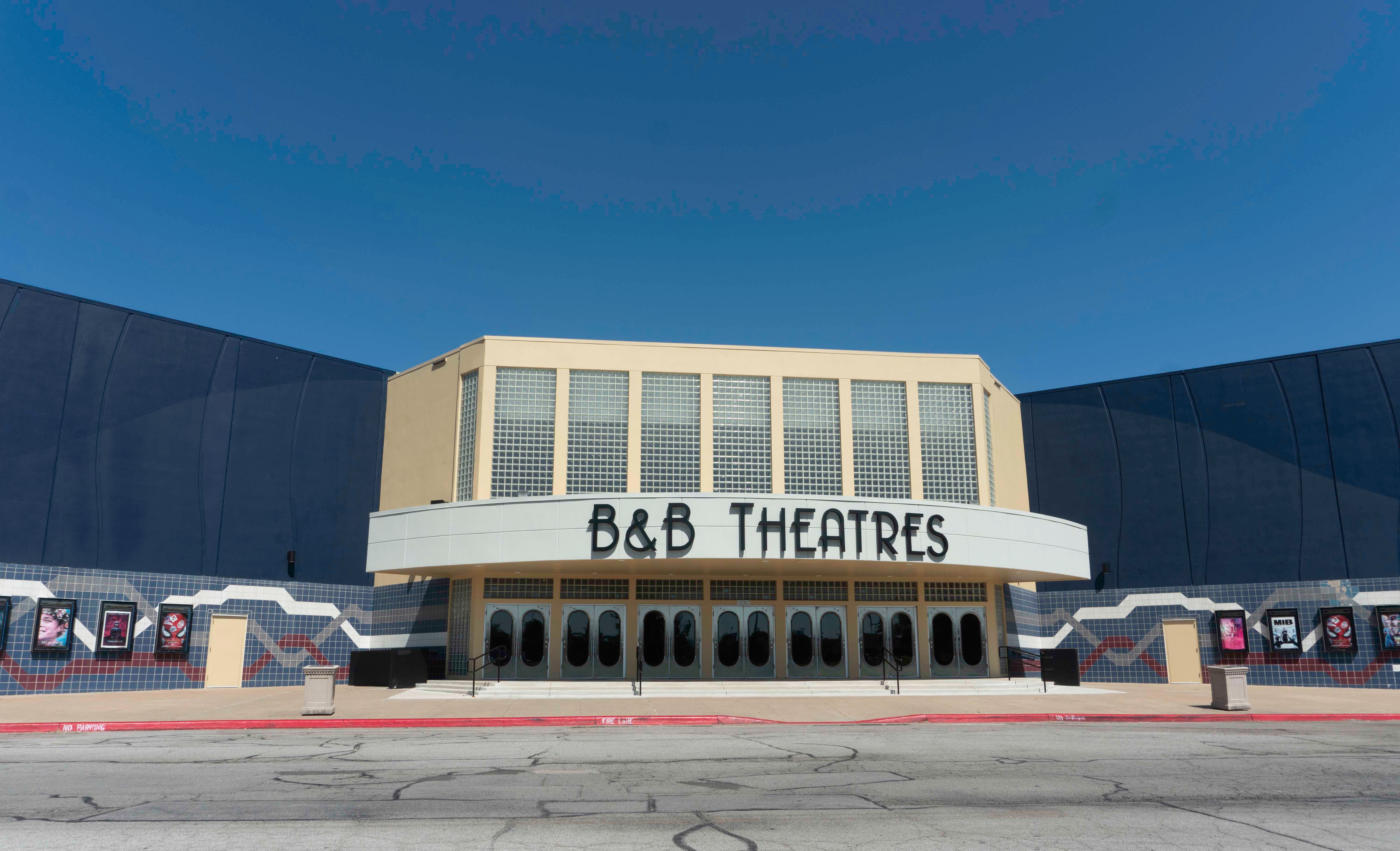 exterior of building showing B&B Theatres sign