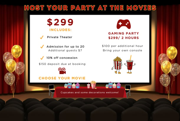 Private movie party