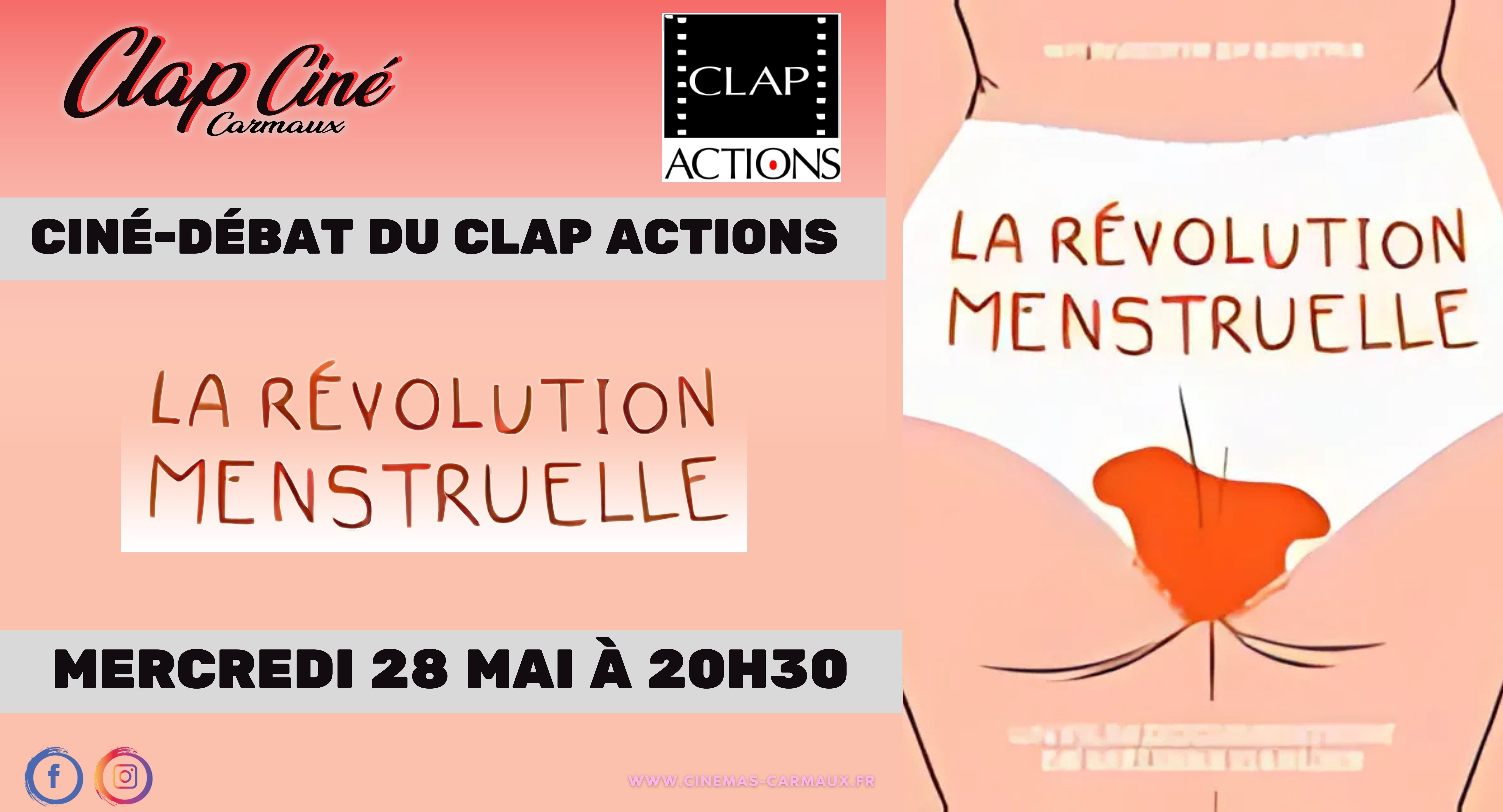 Ciné débat du CLAP ACTIONS avec "LA REVOLUTION MENSTRUELLE"