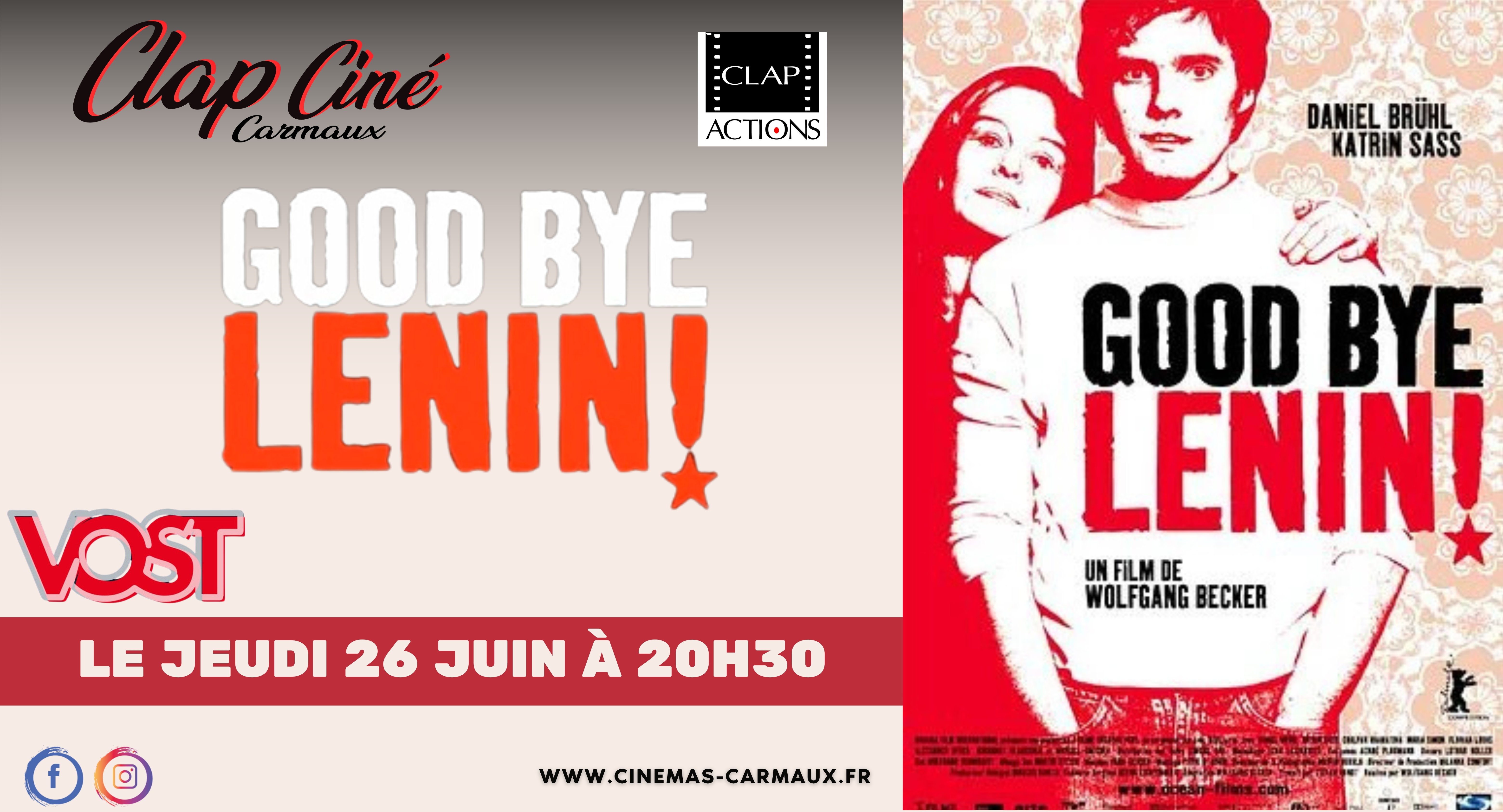 📣 CINÉ COUP DE CŒUR DU CLAP ACTIONS,  "GOOD BYE LENIN !" 📣