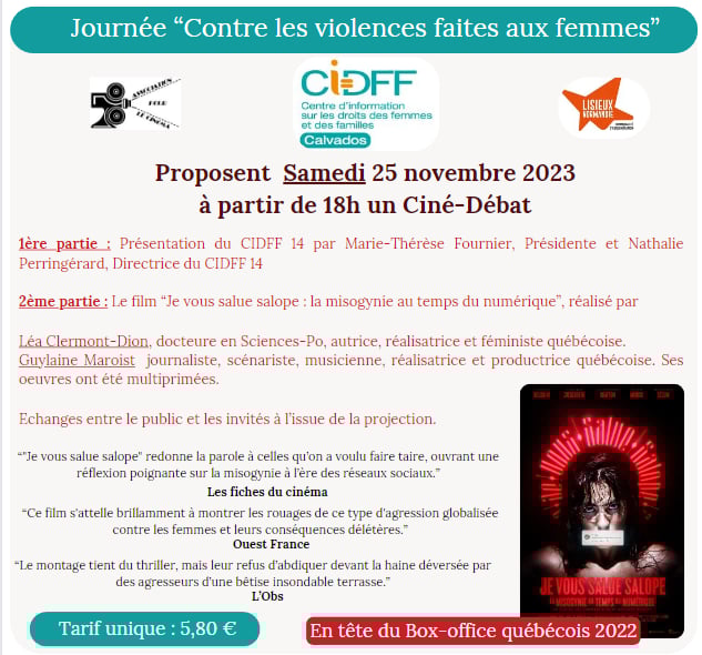Ciné-Débat pour la journée "Contre les violences faites aux femmes"