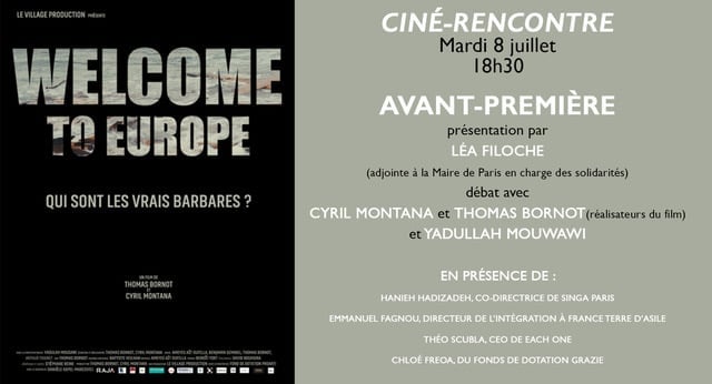 Mardi 8 juillet, 18h30 > En avant-première : WELCOME TO EUROPE, en présence des réalisateurs