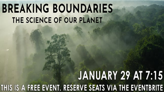 FREE EVENT: Breaking Boundaries: The Science of our Planet
