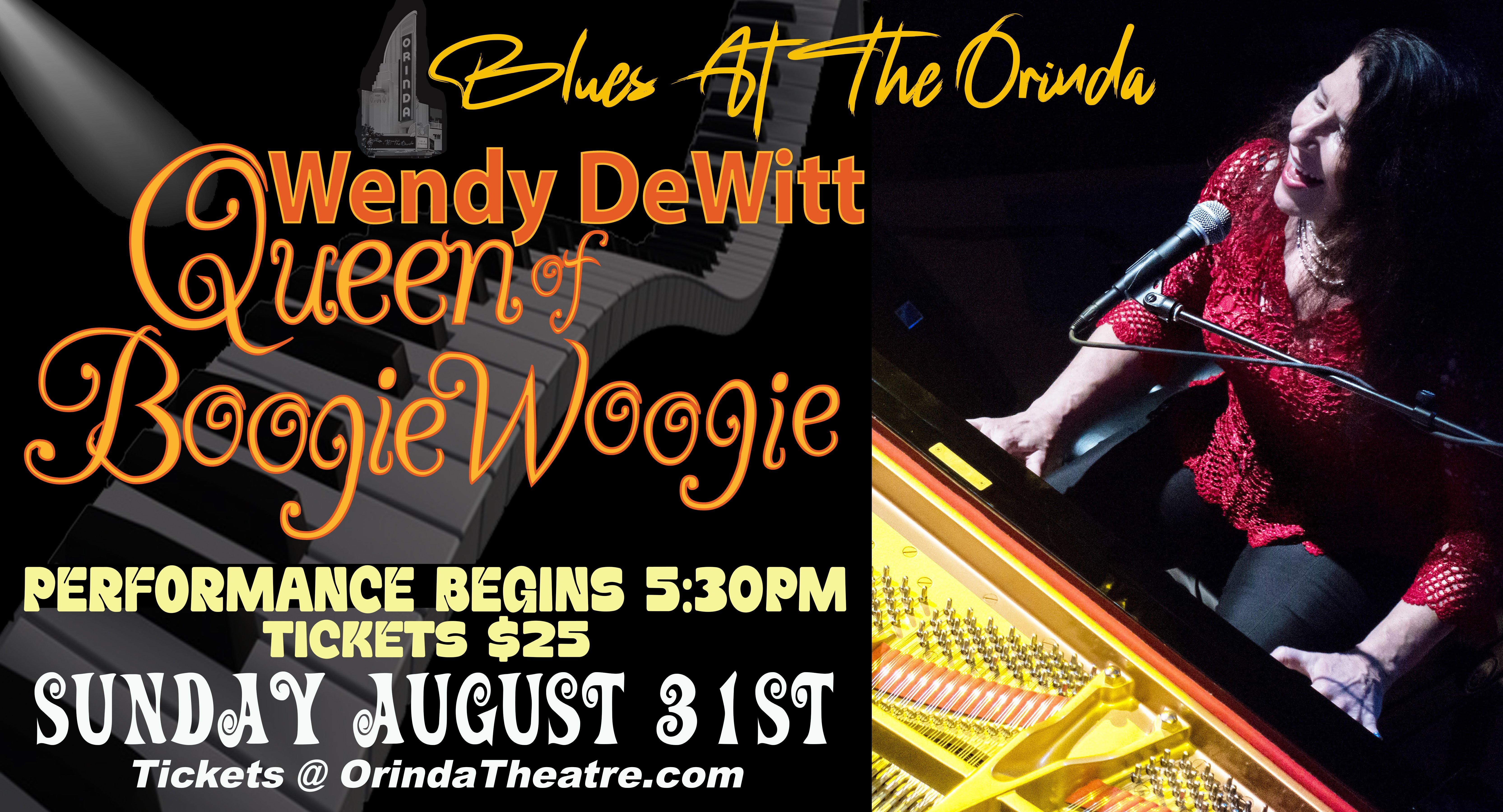 Blues at the Orinda - Queen of Boogie Woogie, Wendy DeWitt