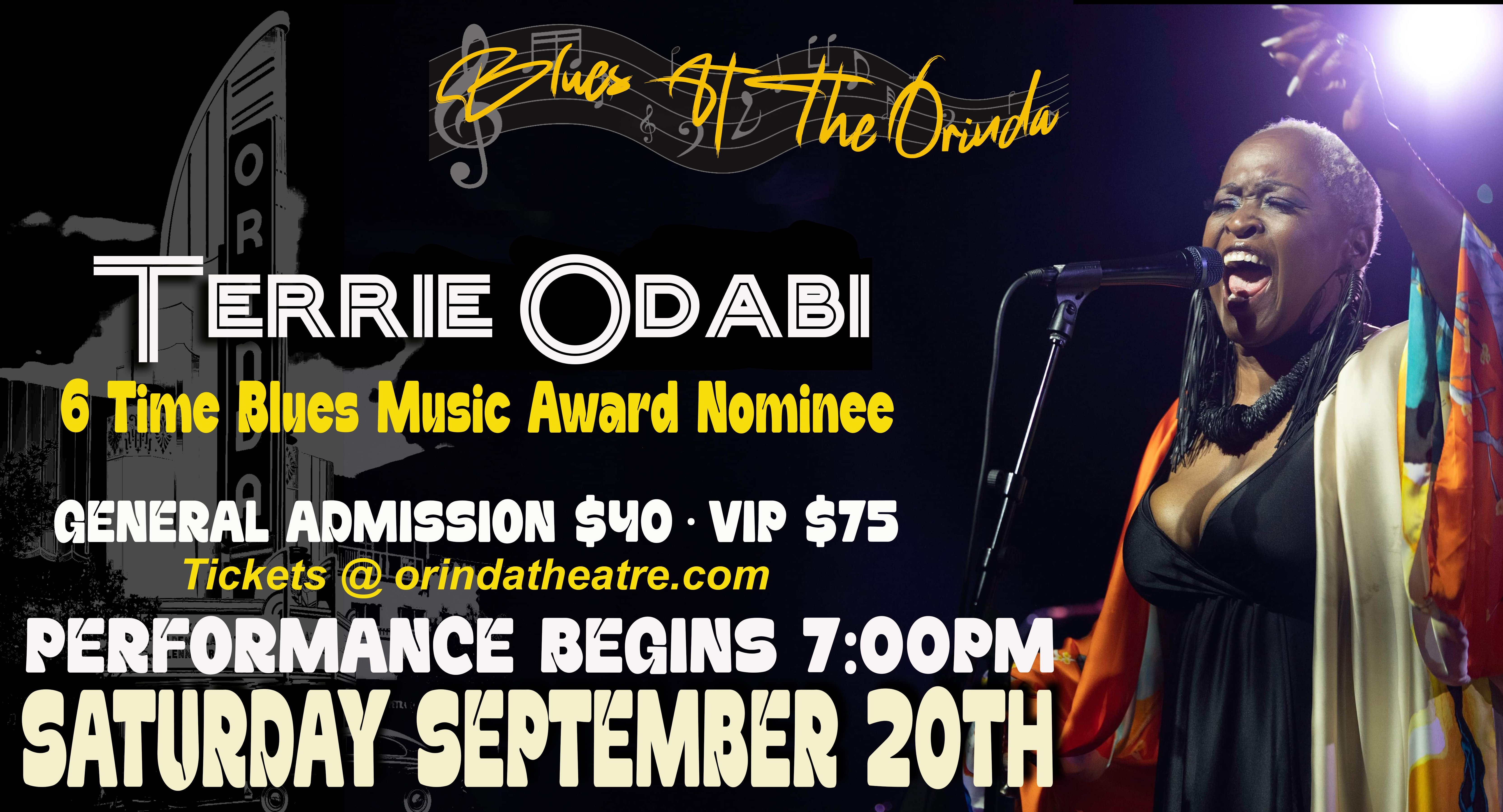 Blues at Orinda - Terrie Odabi
