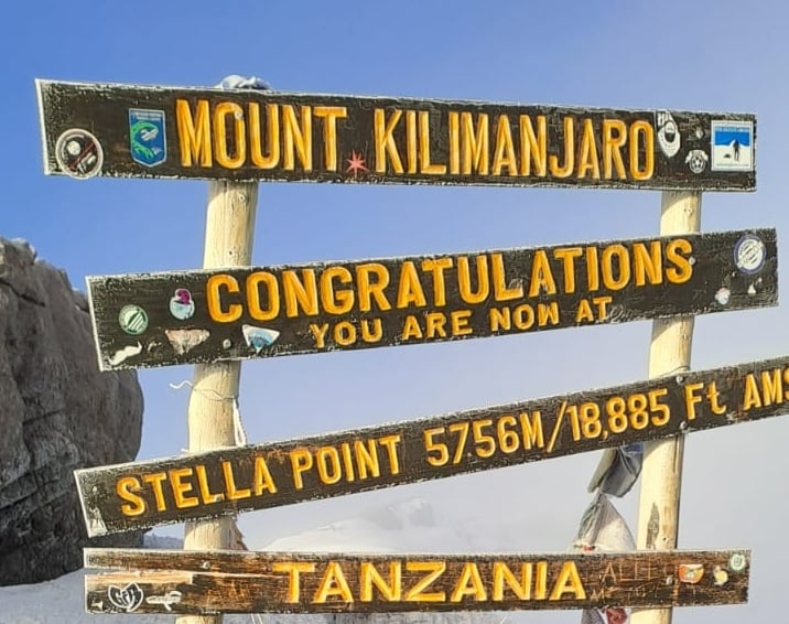 Anita au Kilimandjaro