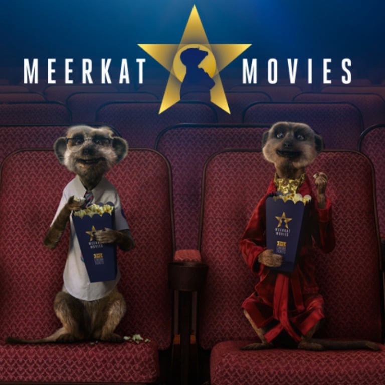 Meerkat Movies two meerkats eating popcorn in cinema