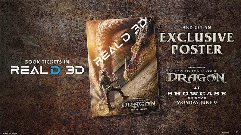 Exclusive poster when you see How to Train Your Dragon in 3D!