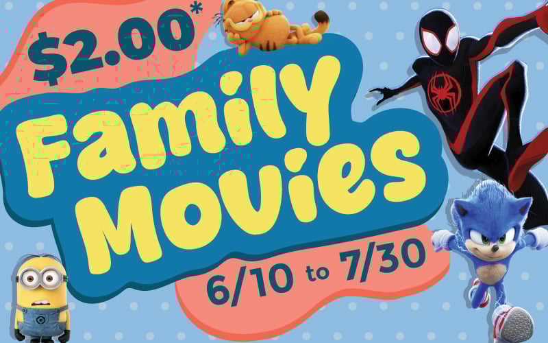 $2.00 Summer Family Movies 2025