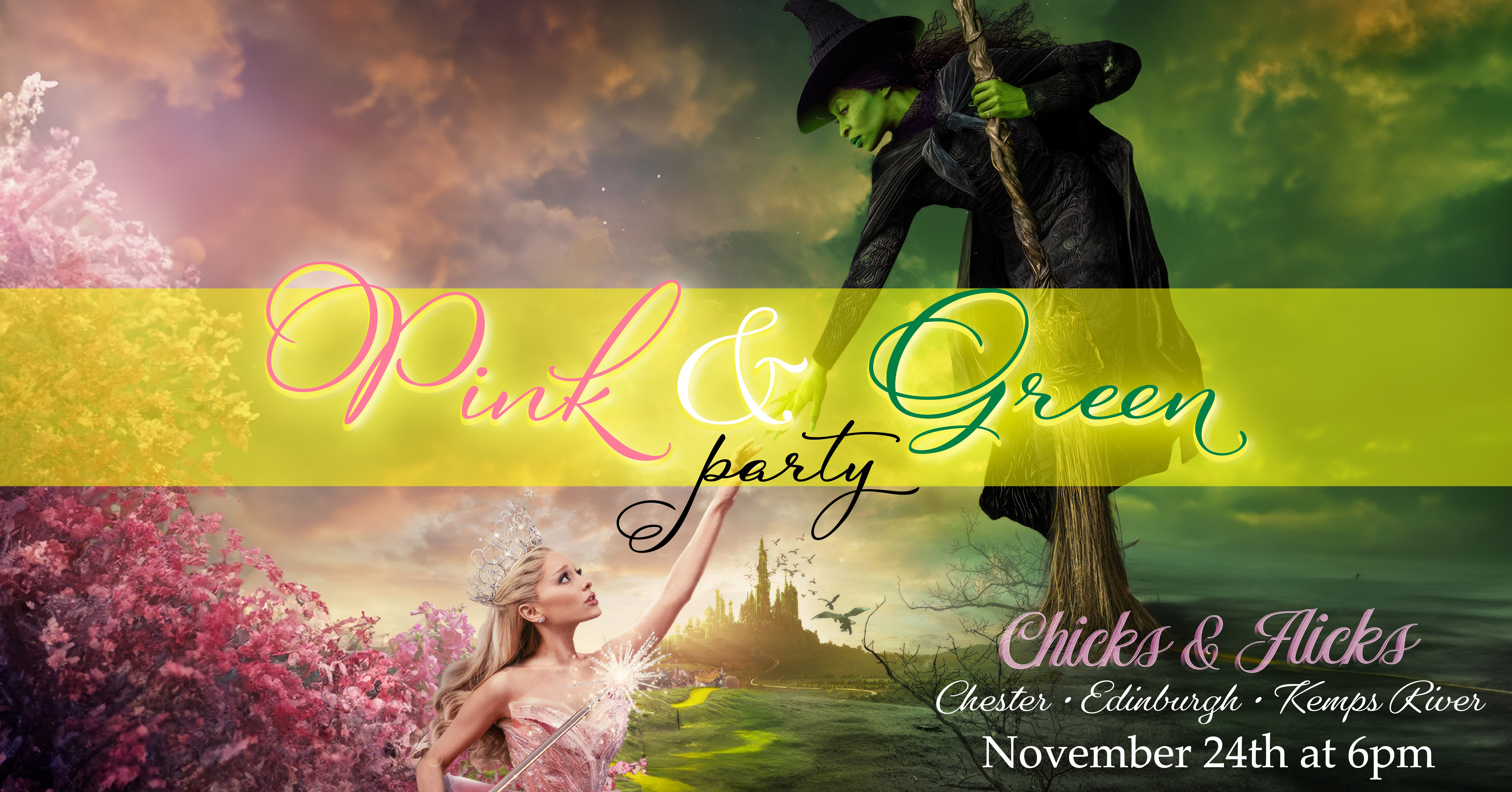 Wicked for Good Pink & Green Party