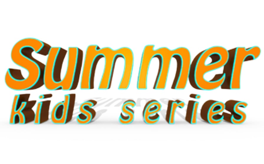 orange text summer kids series