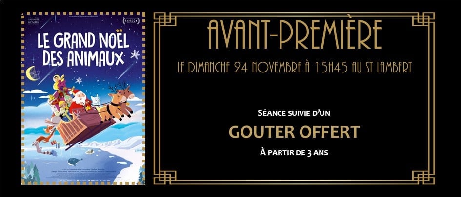 AVANT-PREMIERE : LE GRAND NOEL DES ANIMAUX