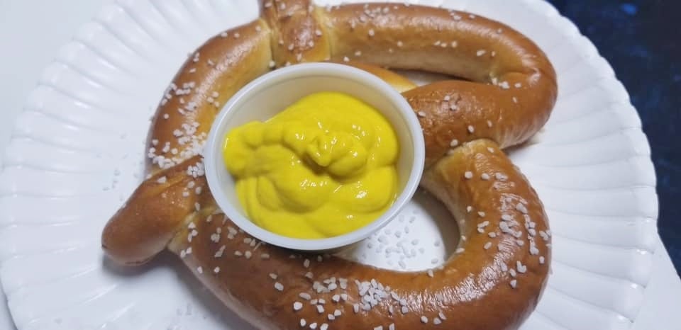 Pretzel with Mustard