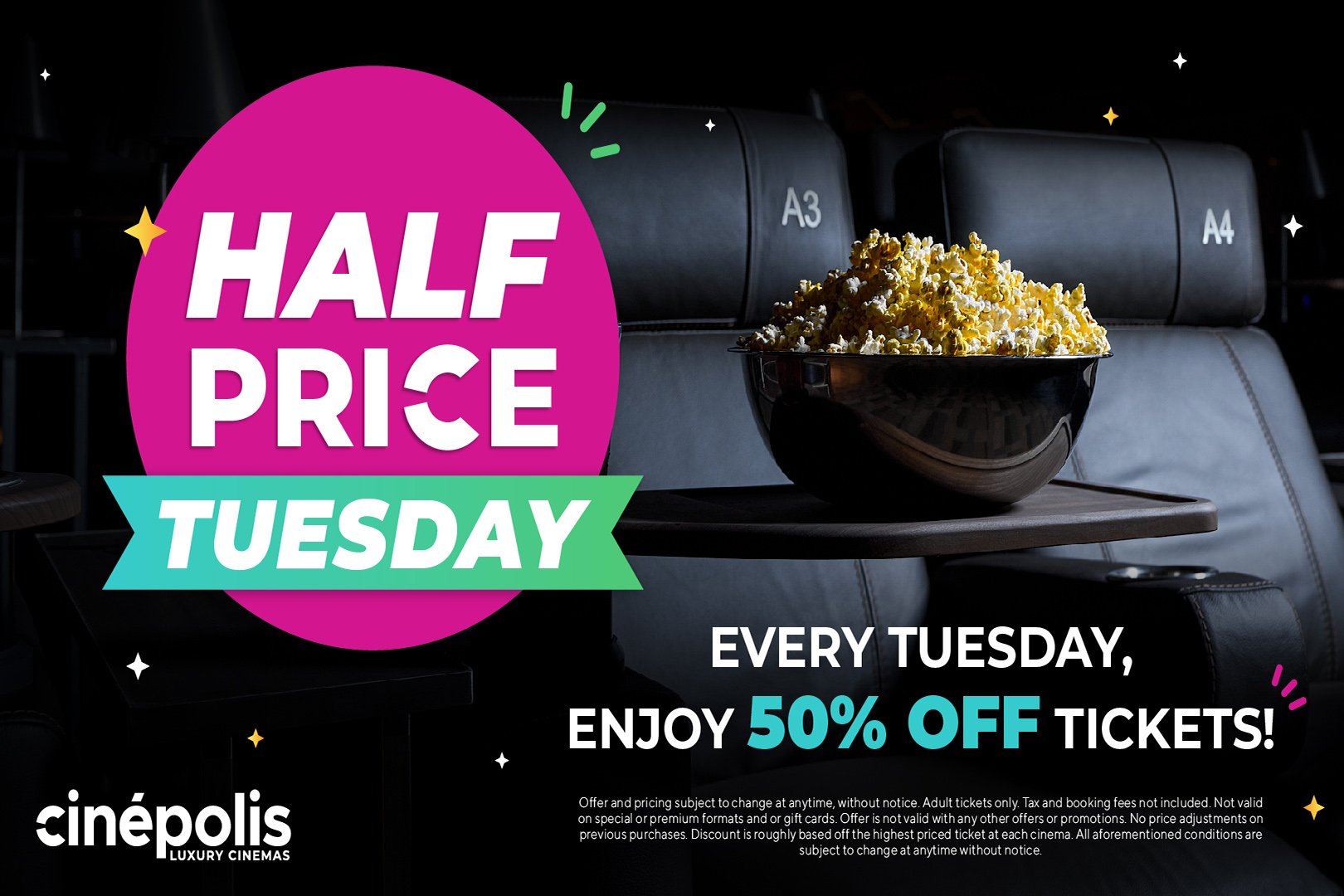 Half Price Tuesday - Cinépolis - USA