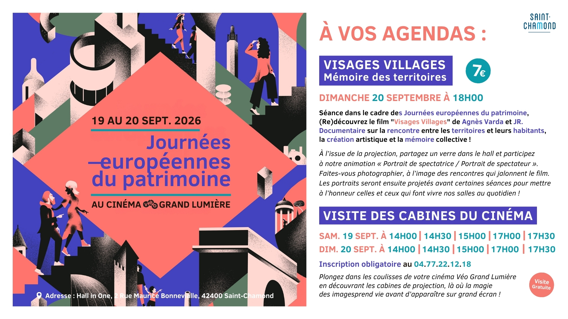 Journées européenne du Patrimone • Visages Villages & Visite des cabines